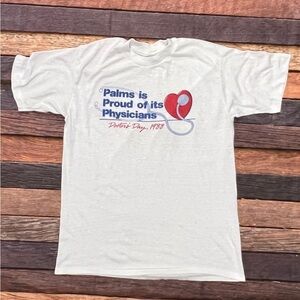 Vintage Single Stitch 1980s Doctor's Day 1988 Graphic Tee Top 80s Tshirt